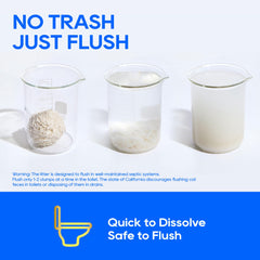 HoneyCare Tofu Litter fast clumping forms solid blocks and locks odors.