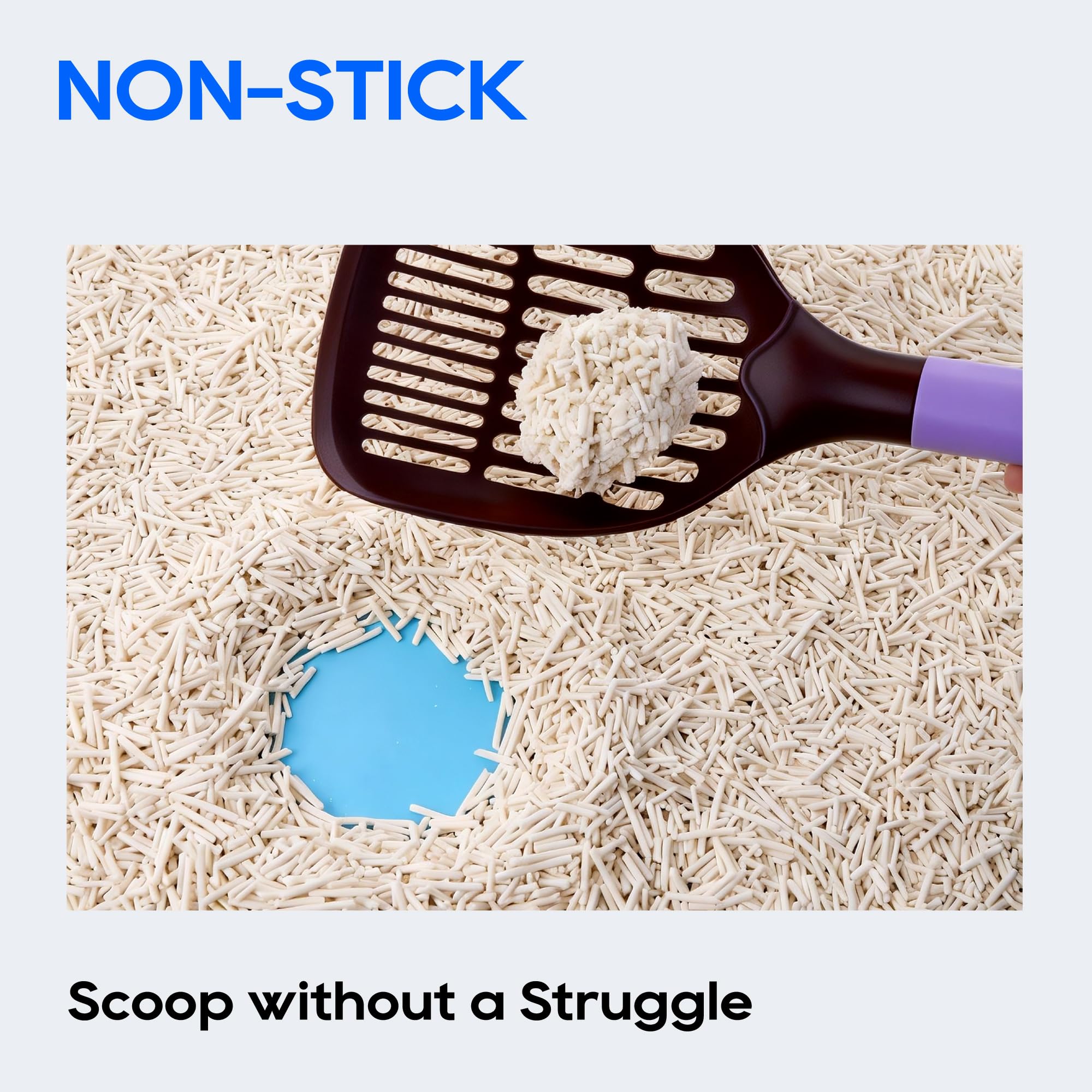 HoneyCare Tofu Litter no-tracking design minimizes litter spread.