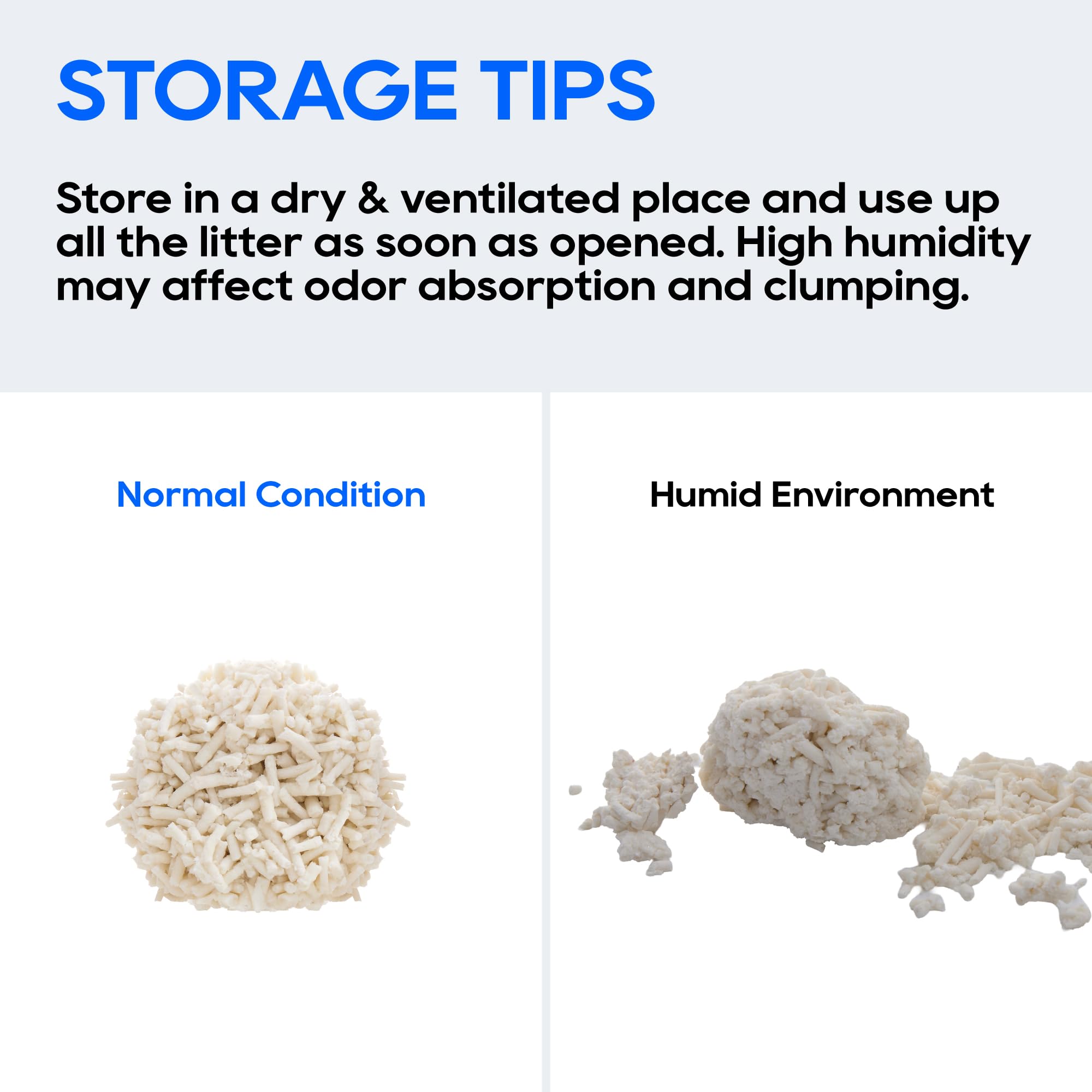HoneyCare Tofu Litter vacuum-sealed packaging preserves freshness during transit.