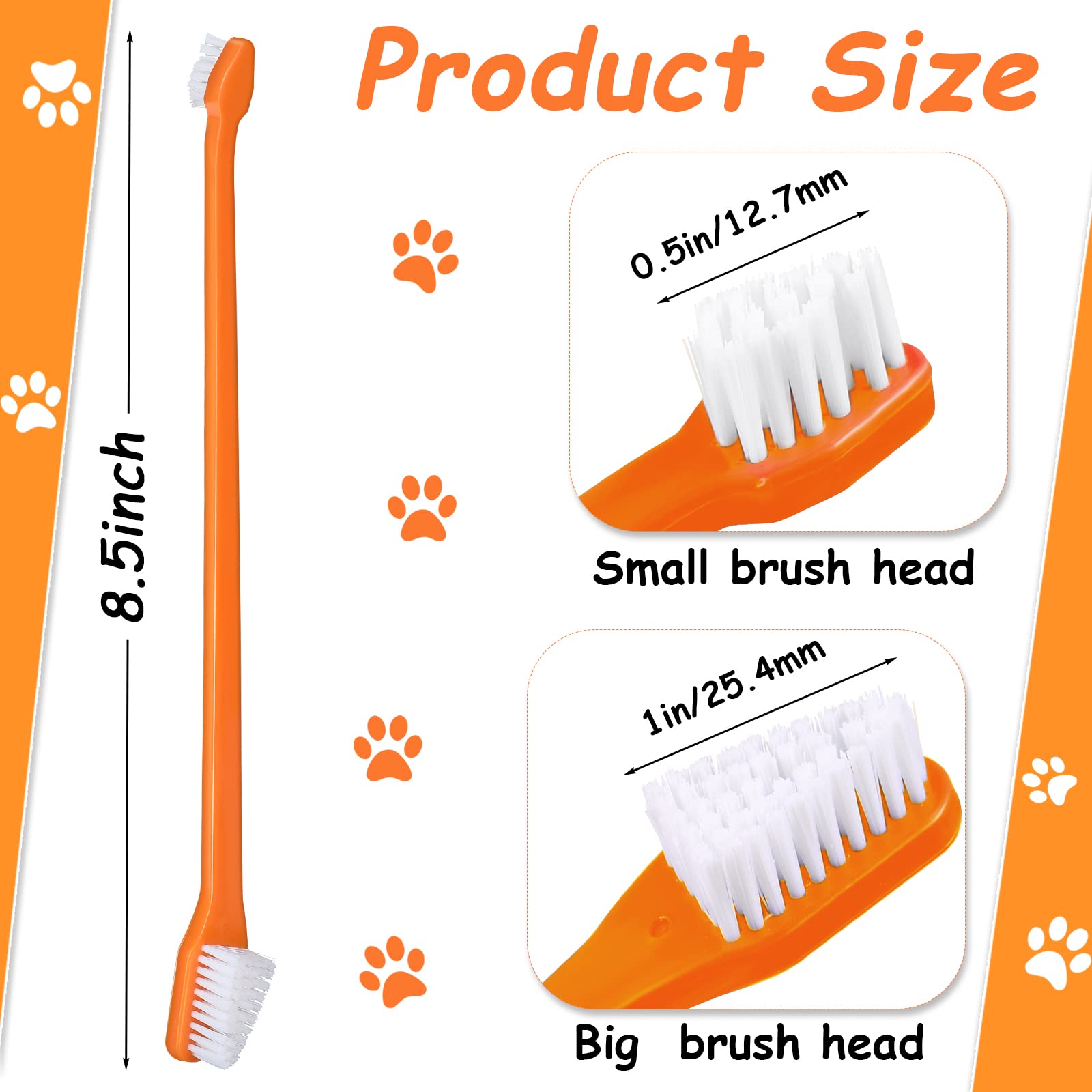 Honeydak dual-head toothbrush in dark blue helps tackle plaque buildup on canine teeth.