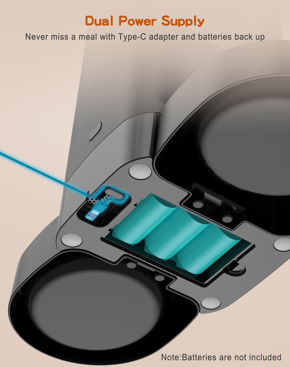 HoneyGuaridan USB and battery power provide reliable dual power options.