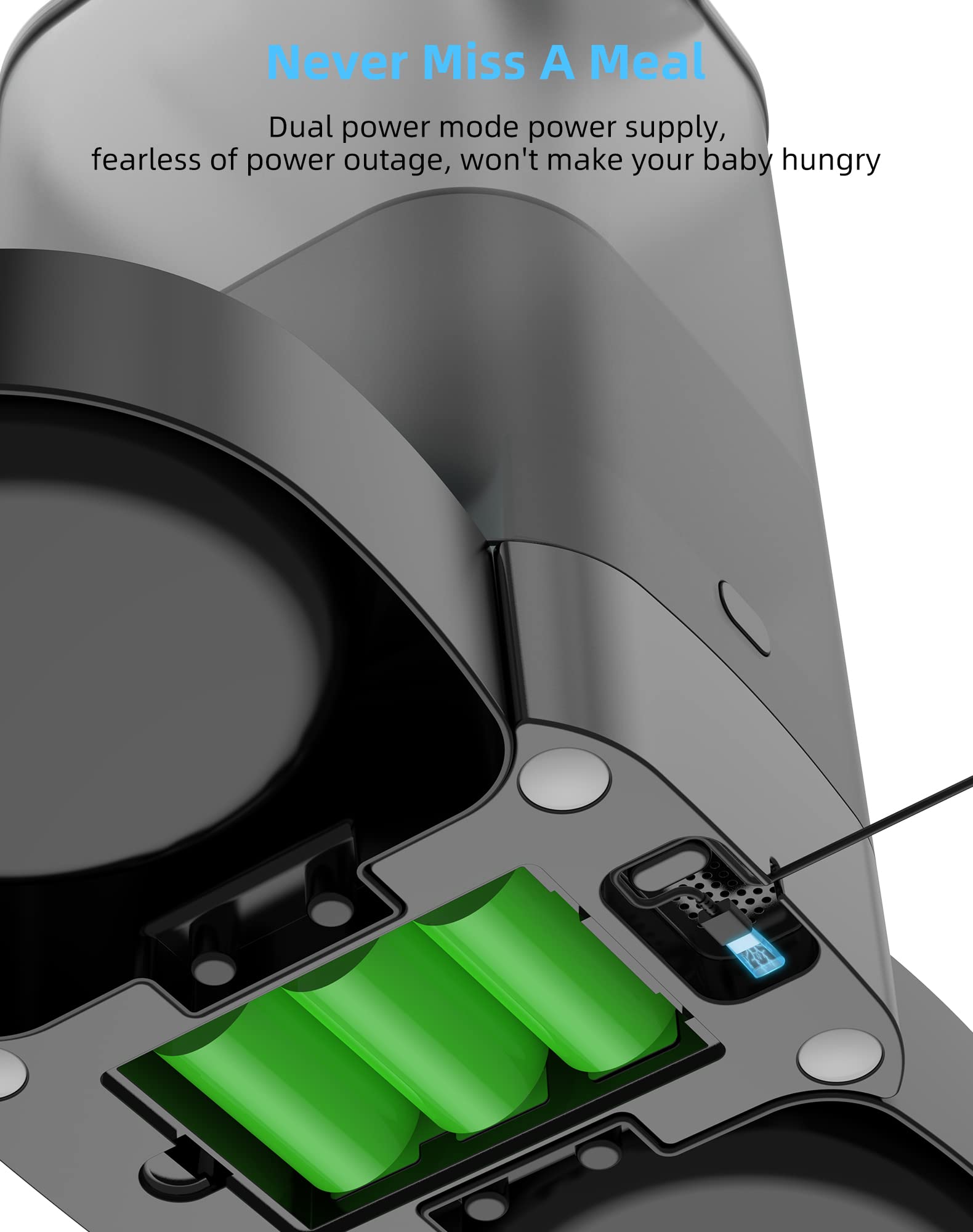 HoneyGuaridan dual power supply offers USB and battery backup for reliability.