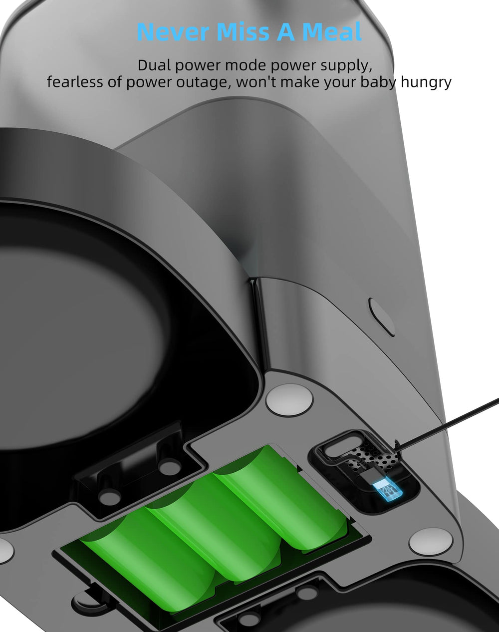 HoneyGuaridan dual power supply offers USB and battery backup for reliability.