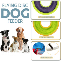 HONGEZEY 3pc flying disc pack side view, water float capability for aquatic play.