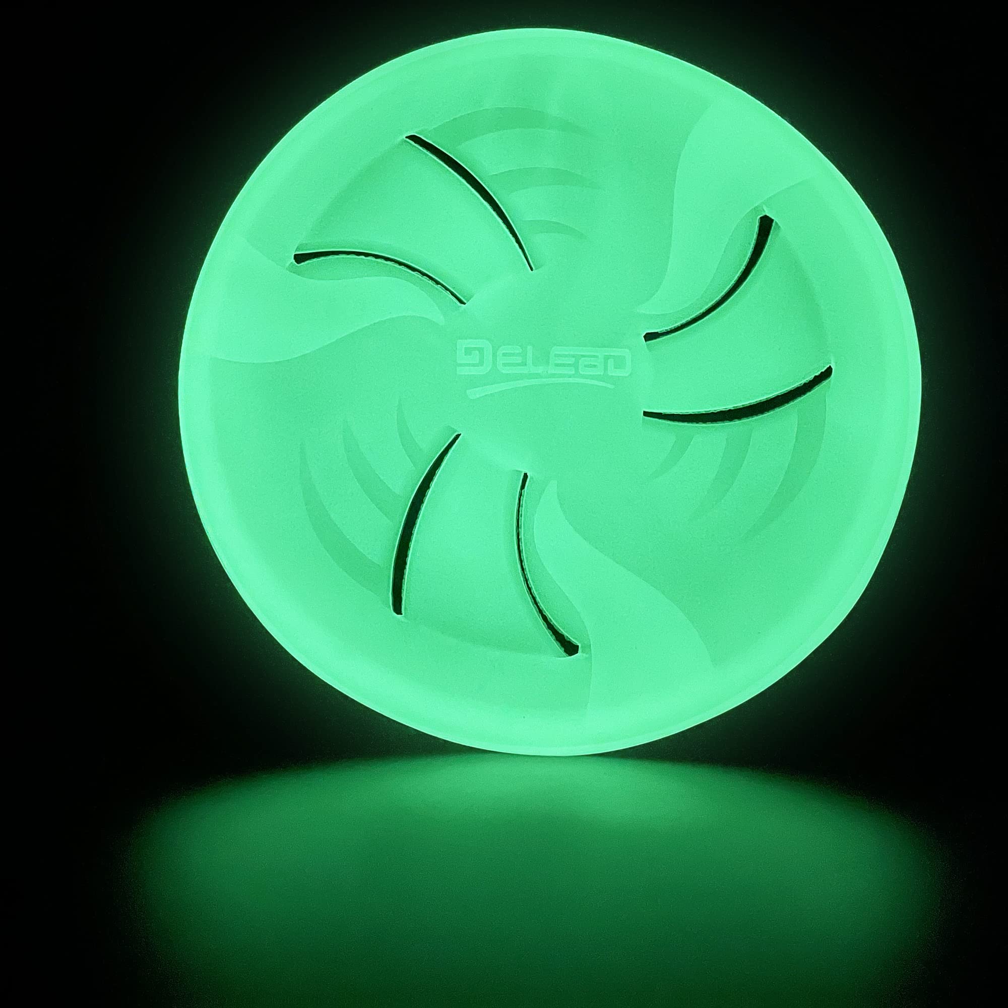 HONGEZEY glow-disc floats on water for pool or lake play.