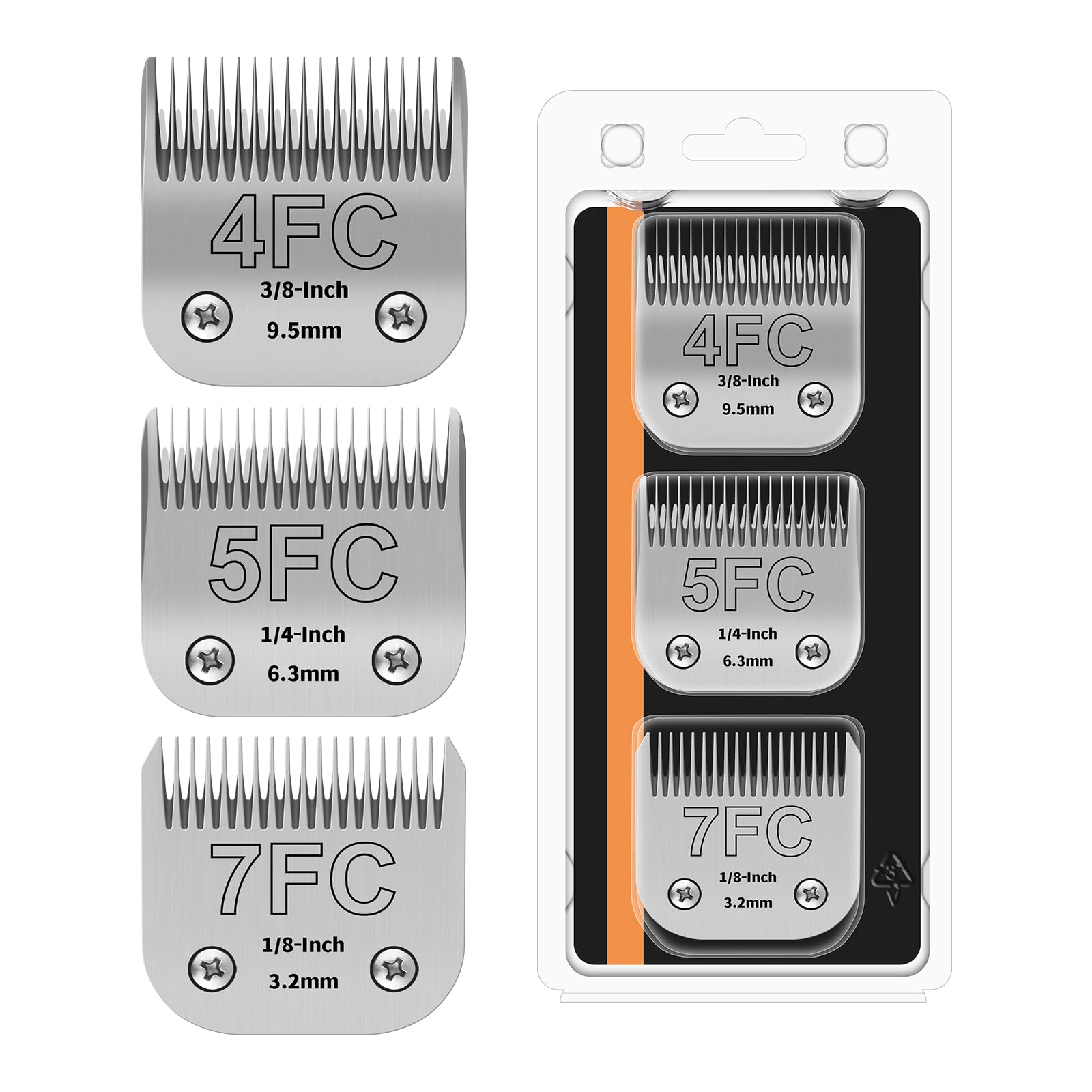 HONGNAL 4FC blade in stainless steel and ceramic for precise grooming.