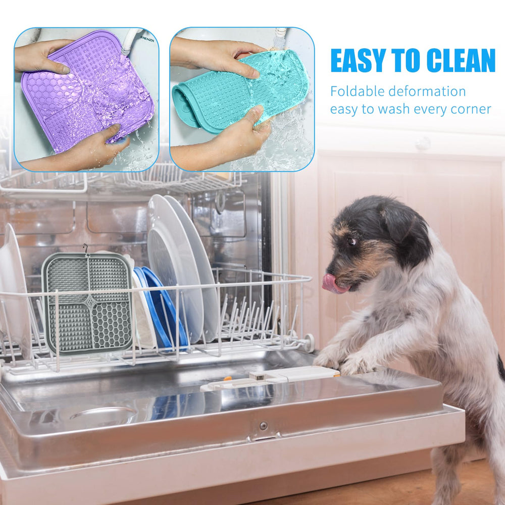 Honomastry four-pack lick pads for easy replacement and color coordination.