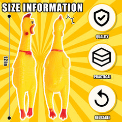 Honoson durable rubber chicken construction showcases sturdy design for everyday use.