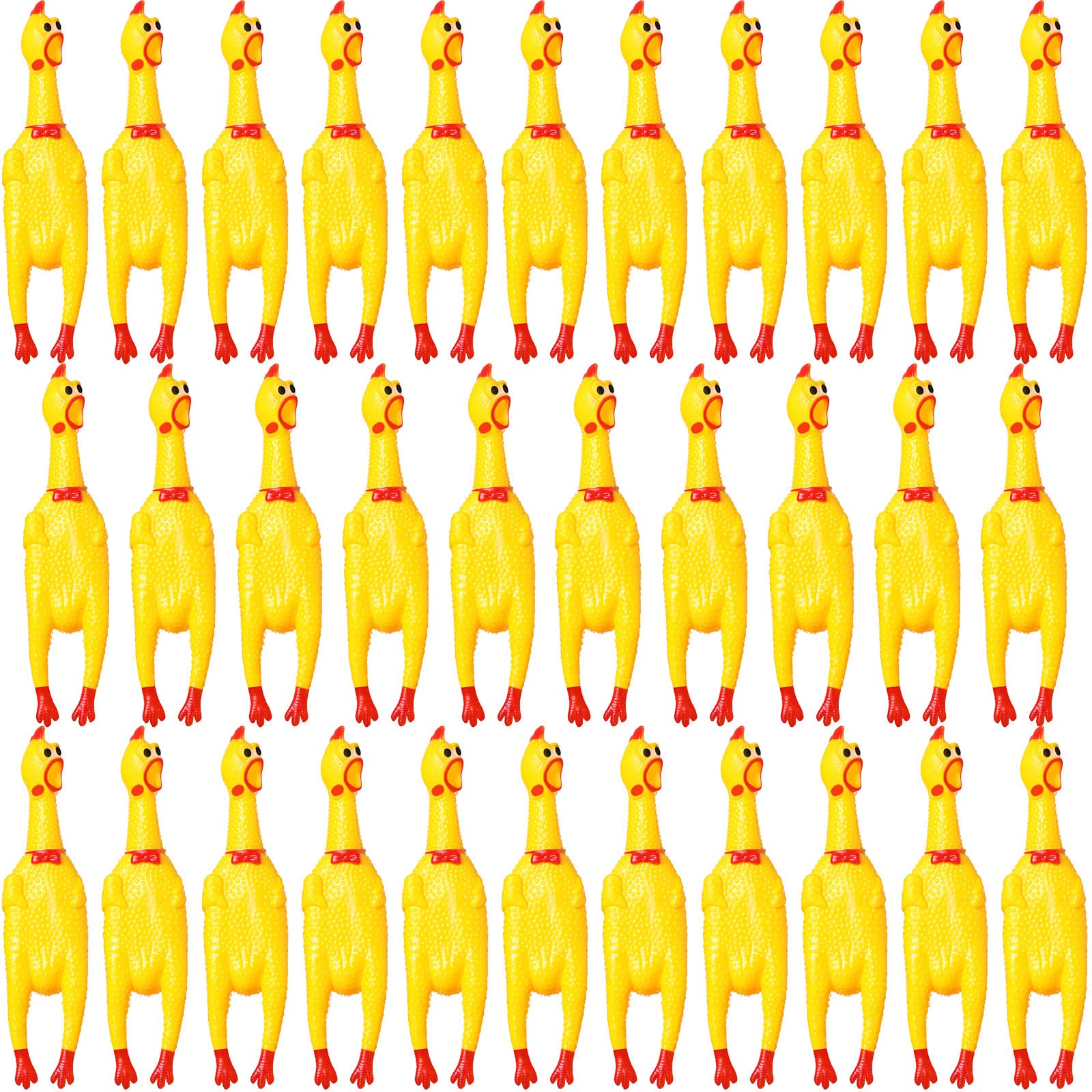 Honoson squeaking chicken toy 12inch yellow promotes playful interaction and pet enrichment.
