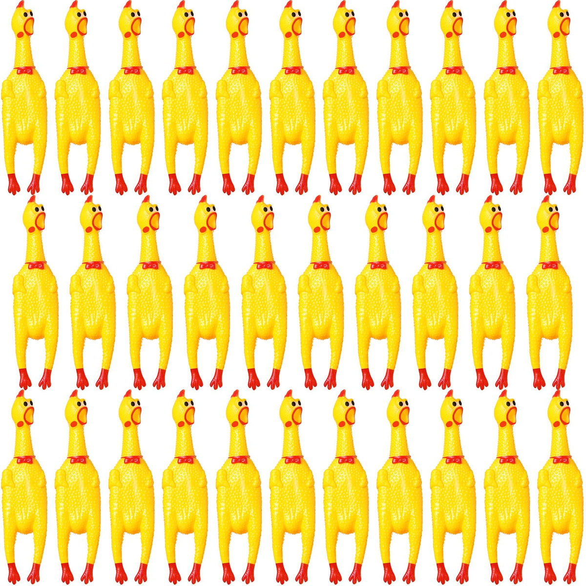 Honoson squeaking chicken toy 12inch yellow promotes playful interaction and pet enrichment.