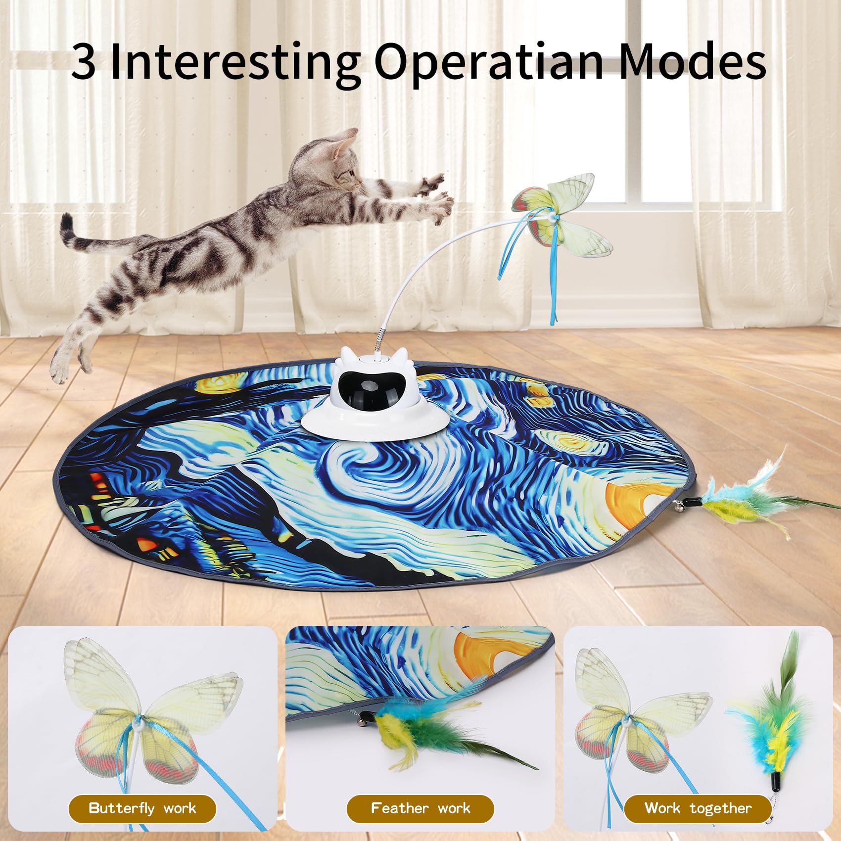 Hoobest Starry Night toy featuring rechargeable power for mess-free fun.