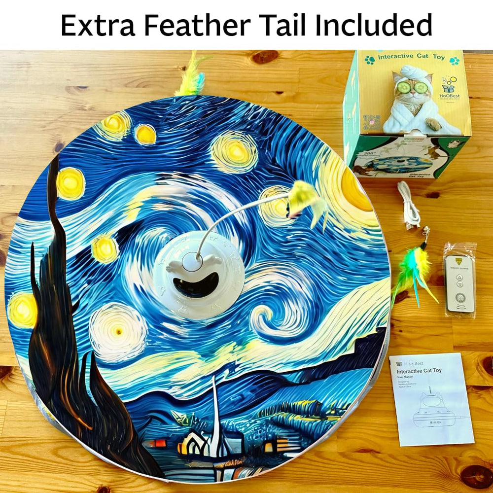 Hoobest Starry Night design blends with home décor while engaging felines.