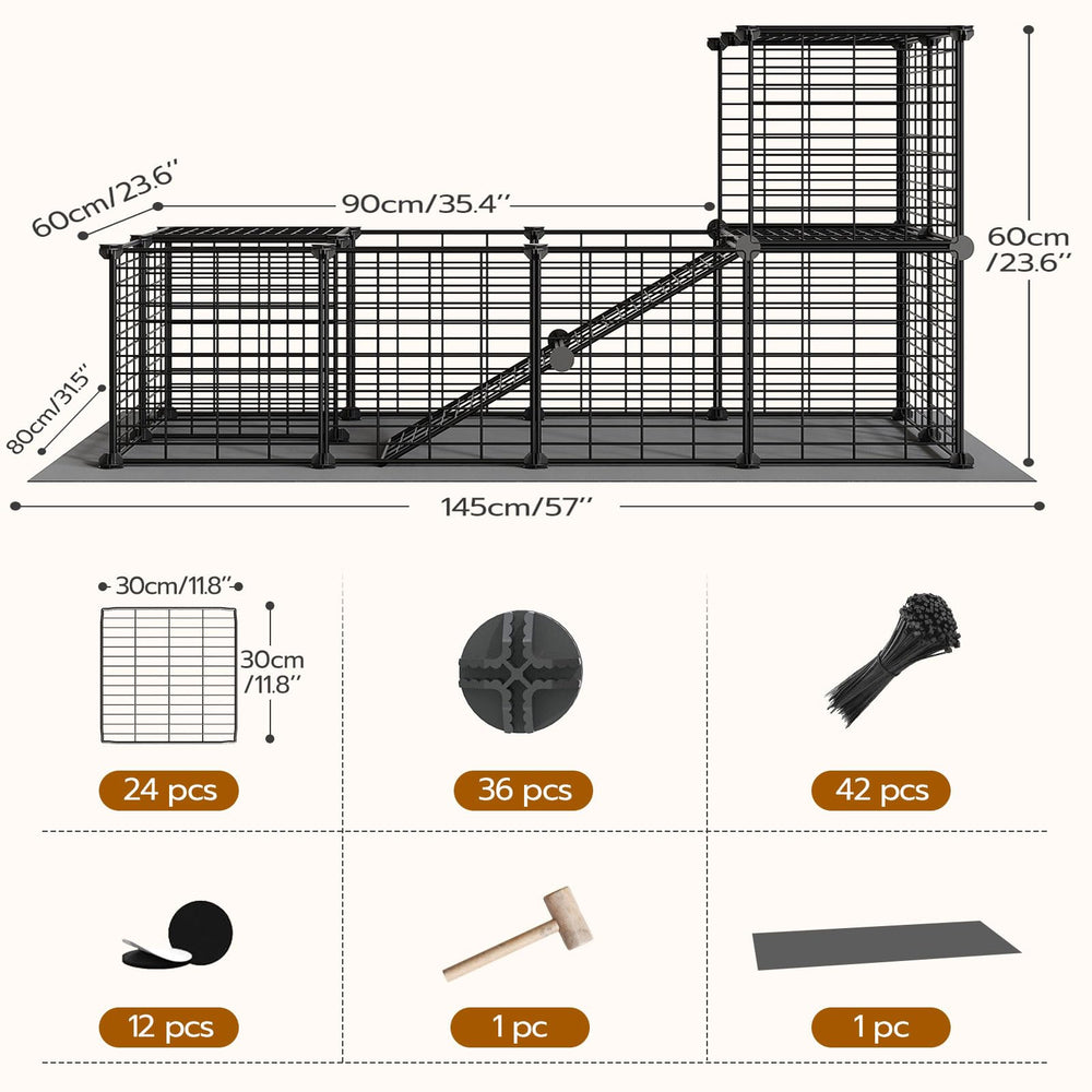 HOOBRO 24-panel playpen provides ample room for multi-zone exploration
