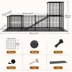 HOOBRO 24-panel playpen provides ample room for multi-zone exploration