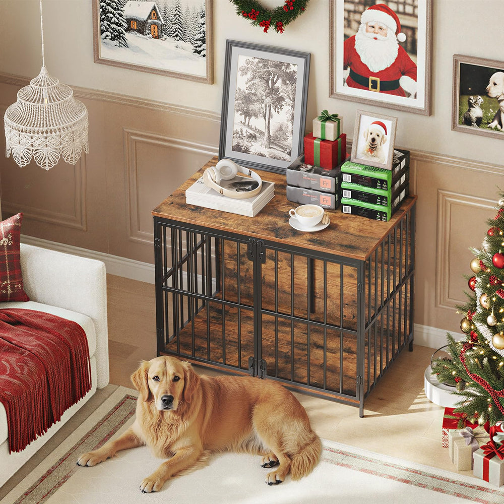 HOOBRO living room-ready crate doubles as stylish pet space.