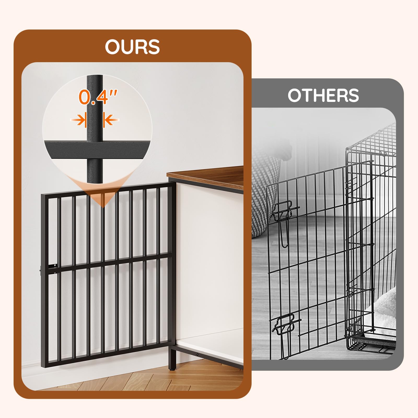 HOOBRO compact dimensions fit small to medium dogs in apartments.