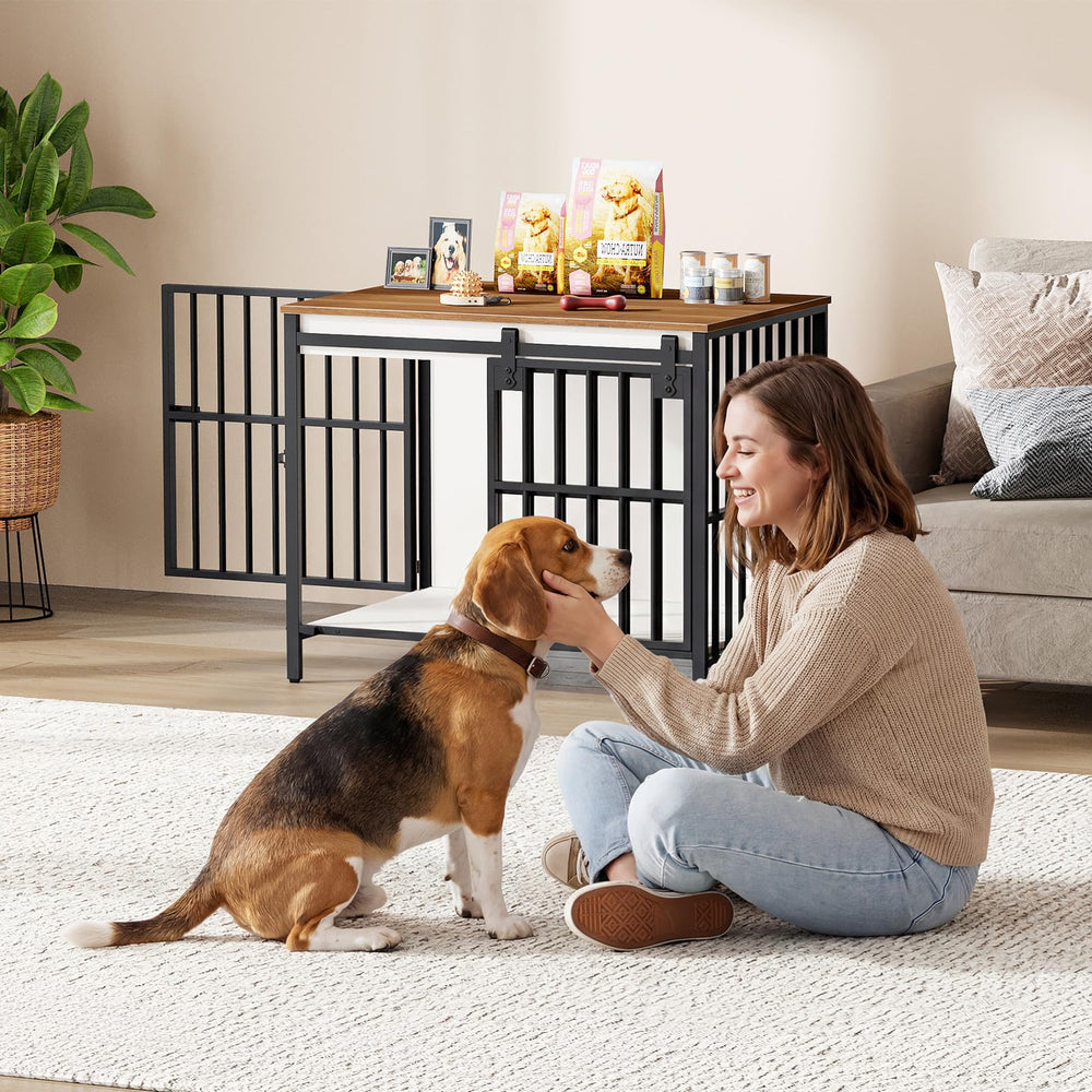 HOOBRO dog crate furniture is easy to assemble.