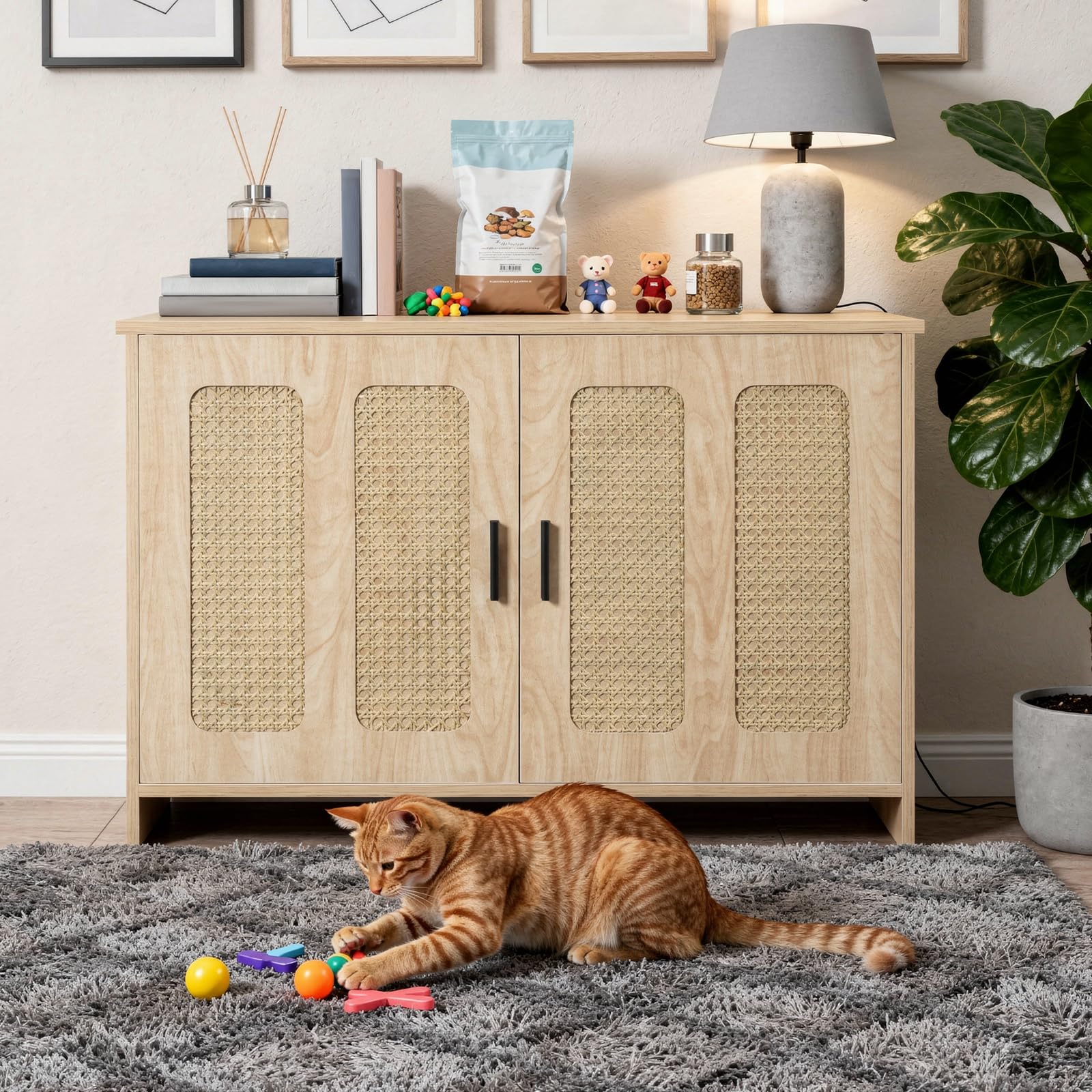 HOOBRO double doors enable easy scooping and access
