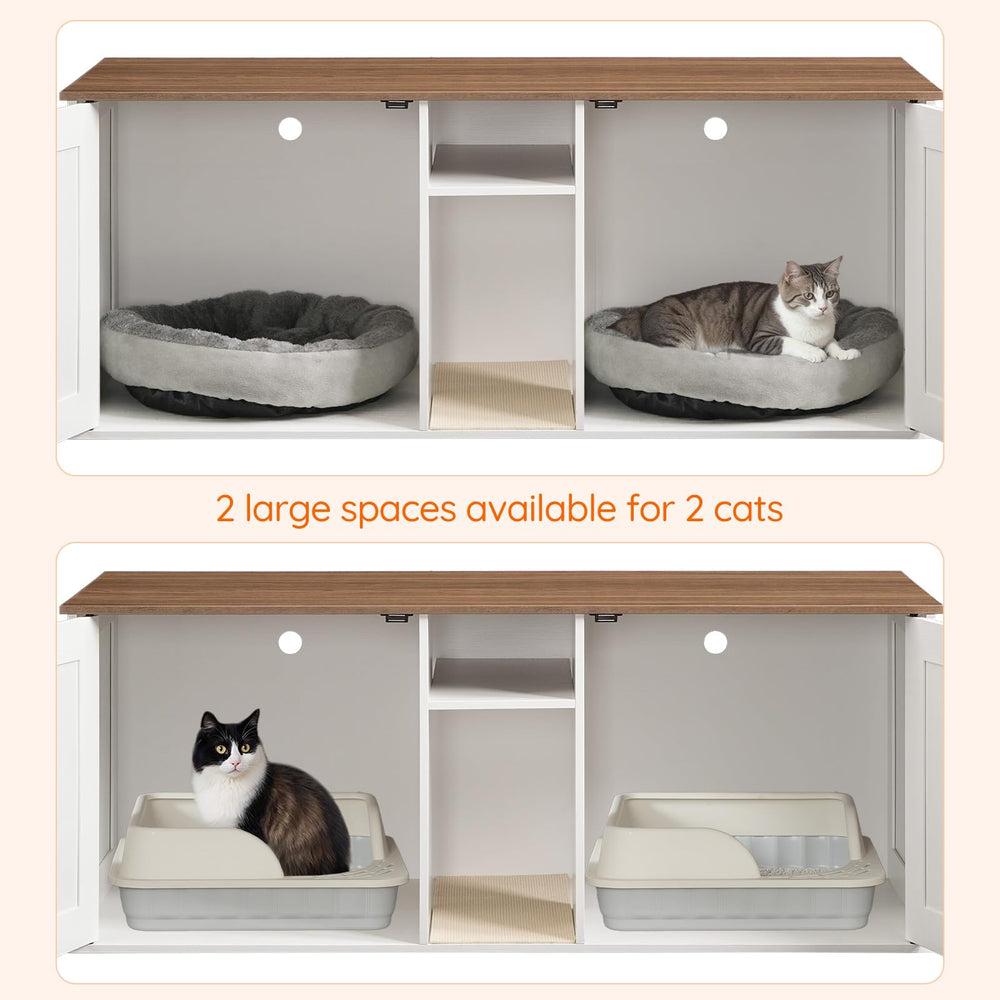 HOOBRO corridor mat filters litter from paws and prevents spills.