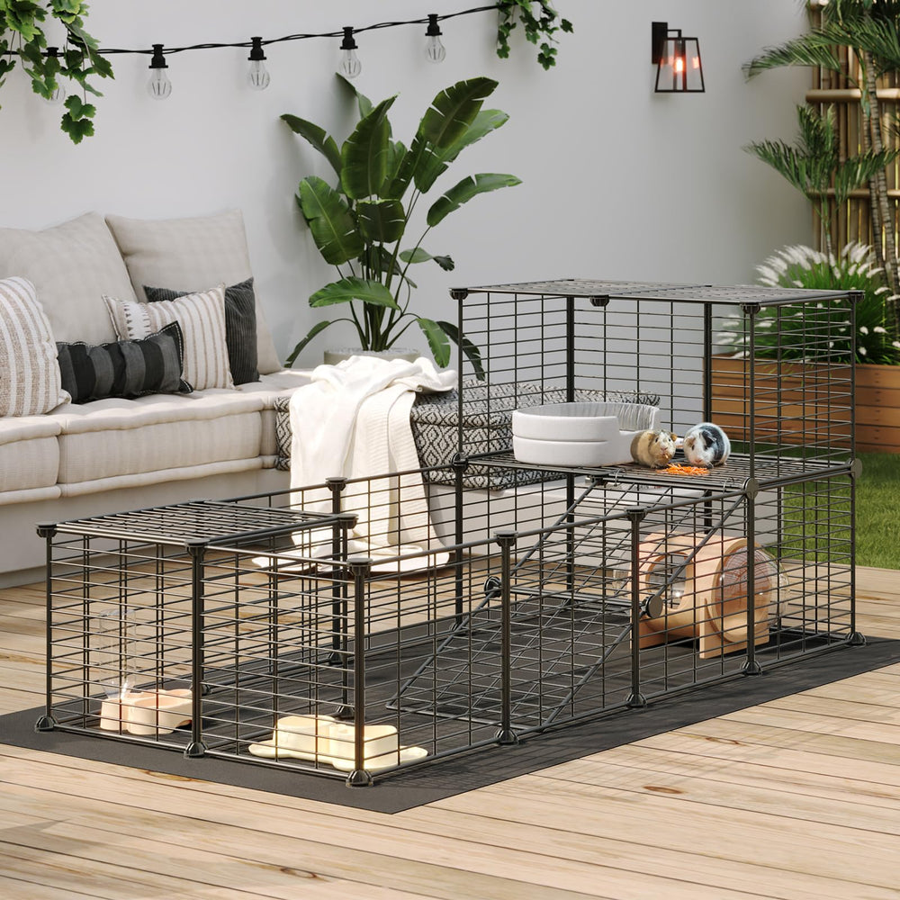 Durable metal construction offers lasting use for small animals