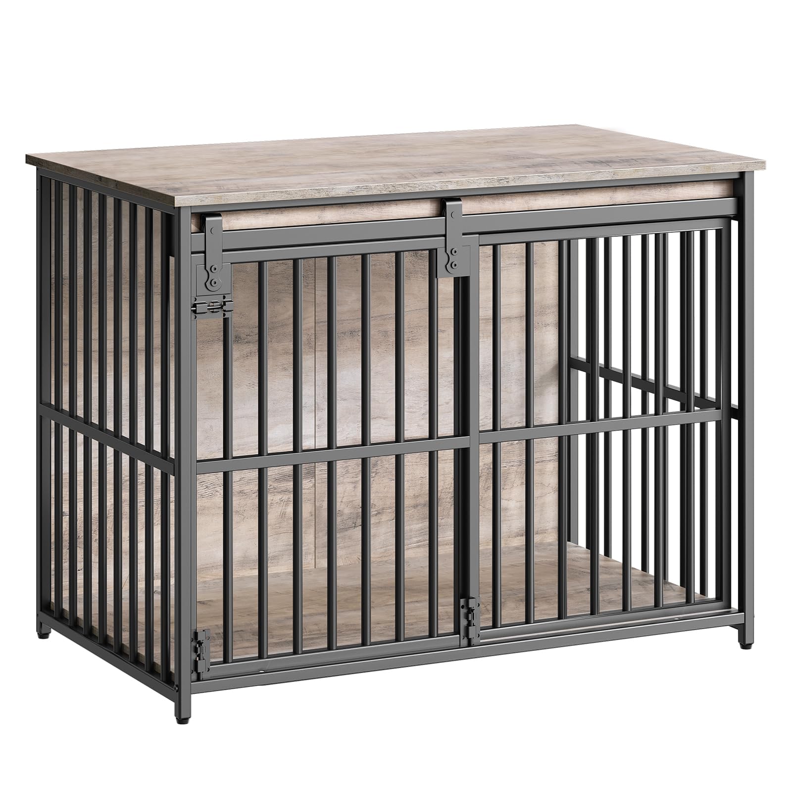 HOOBRO easy-installation dog crate furniture for quick setup.