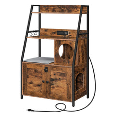 HOOBRO litter box enclosure with arc door for discreet cat space