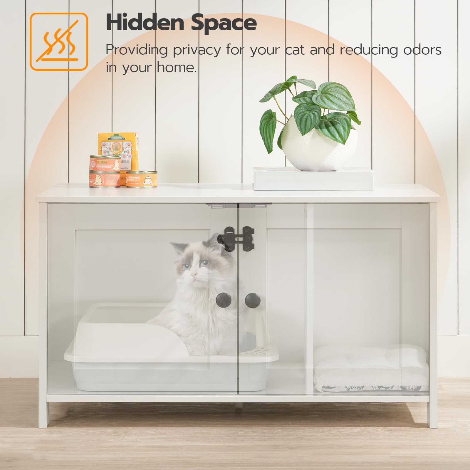 HOOBRO Enclosure door with scoop access for easy maintenance
