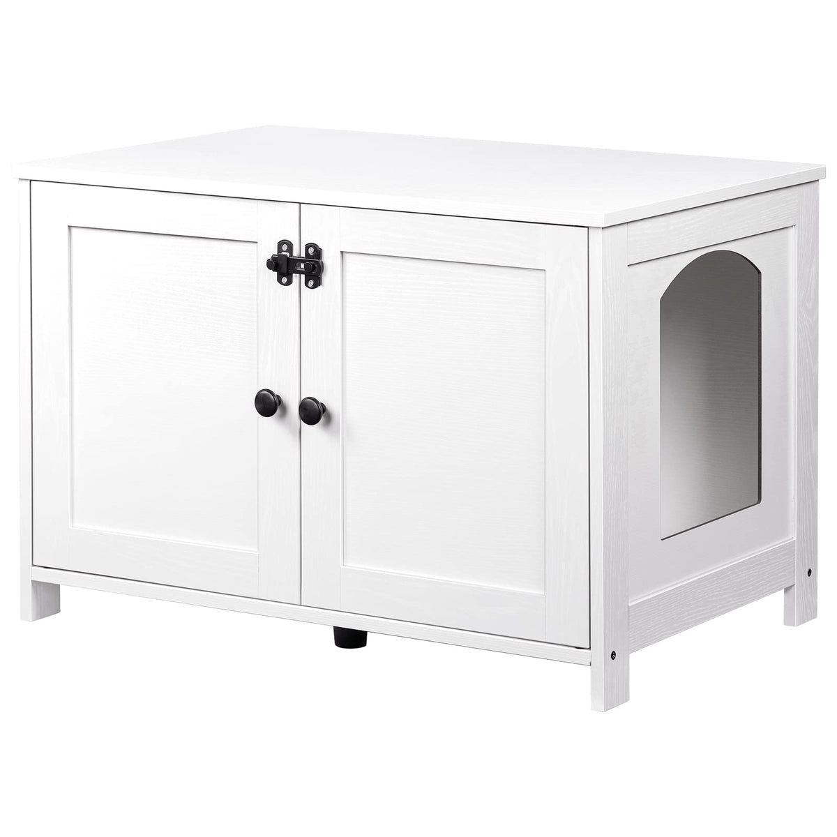 HOOBRO Litter Box Enclosure front view showing hidden litter solution and clean lines