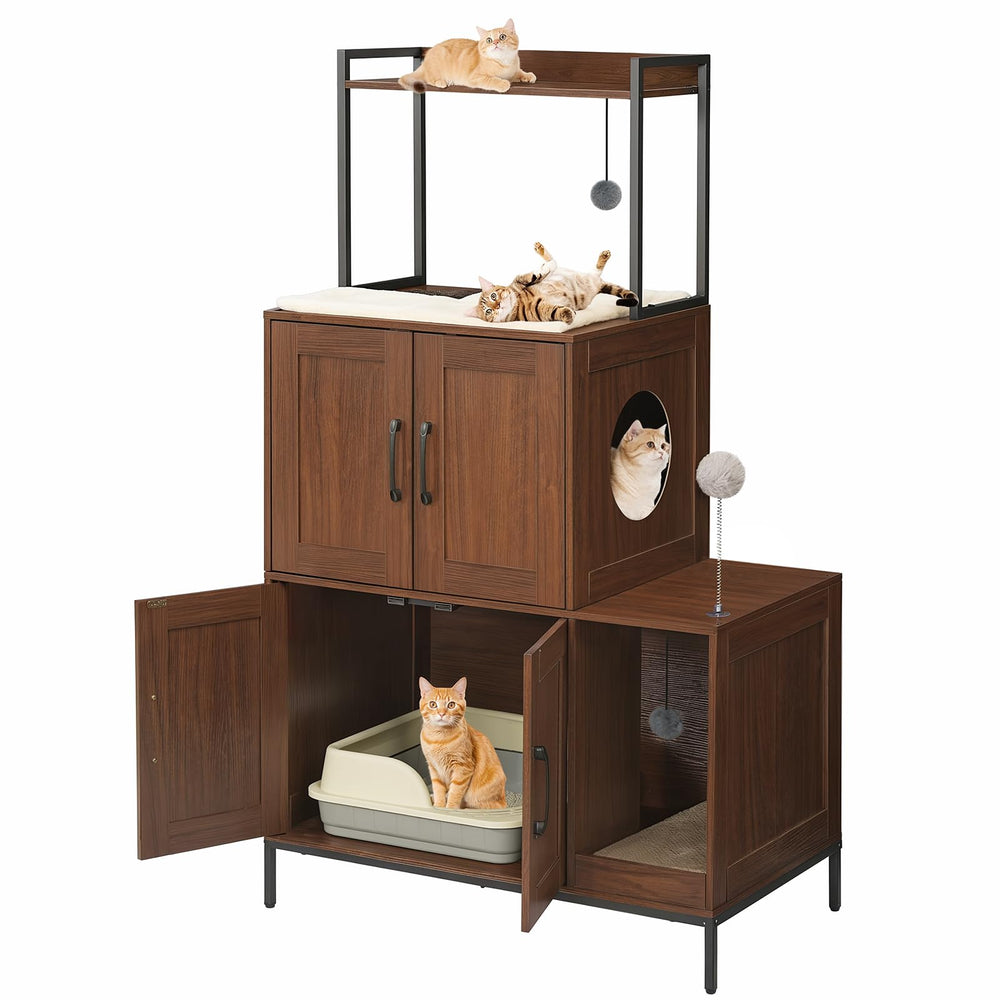HOOBRO Litter Box Enclosure room setting demonstrates practical pet furniture