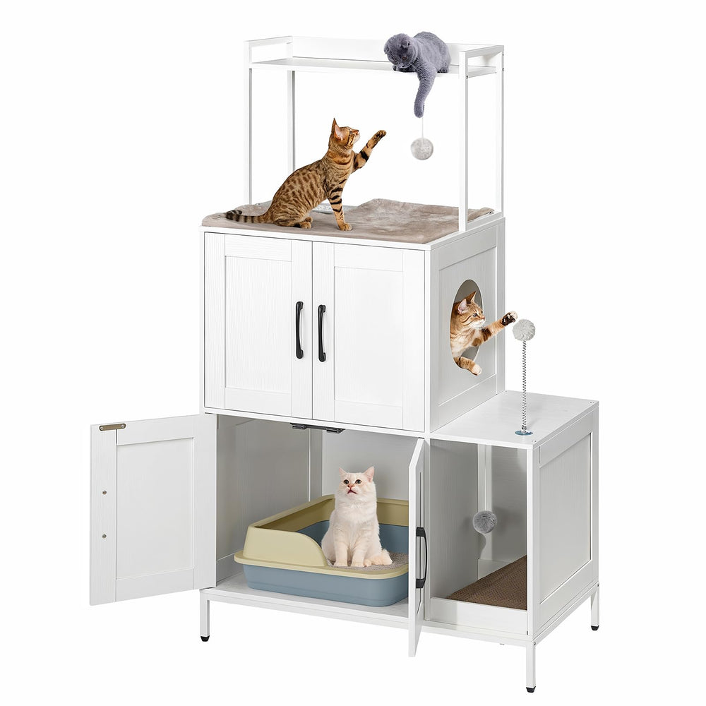 HOOBRO Litter Box Enclosure vertical design saves space in small rooms