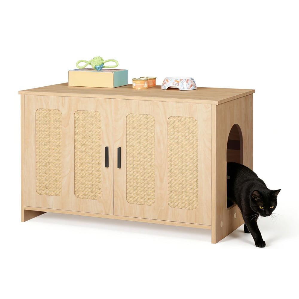 HOOBRO natural finish farmhouse style for living spaces