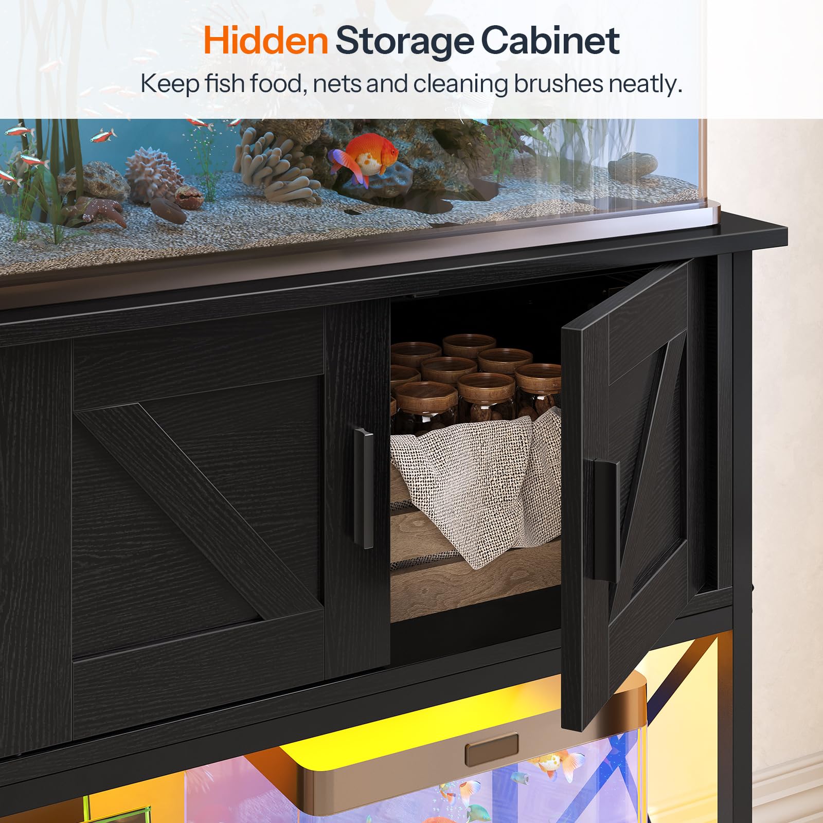 HOOBRO stand supports up to 300 lb on the top surface.