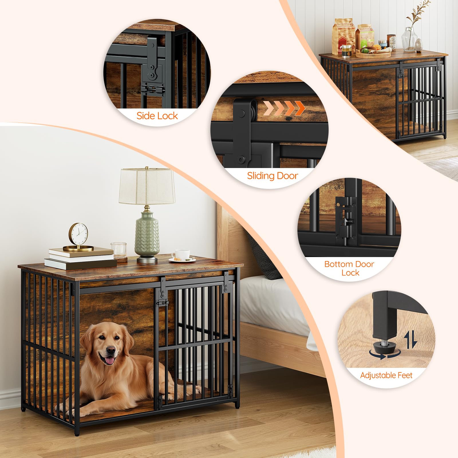HOOBRO three-sided metal tubes add geometric visual appeal.