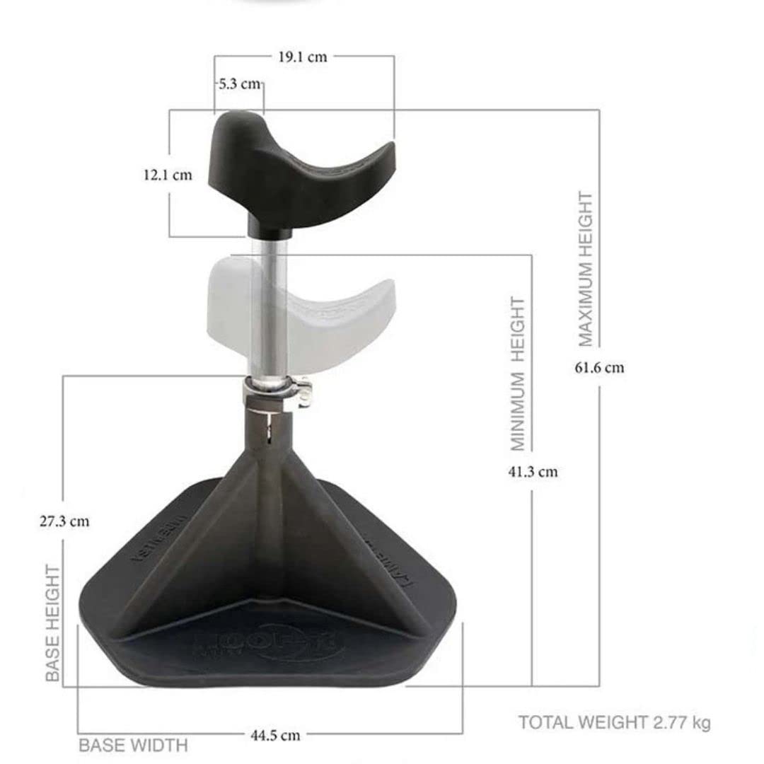 HOOF-IT lightweight composite base delivers stability without weight