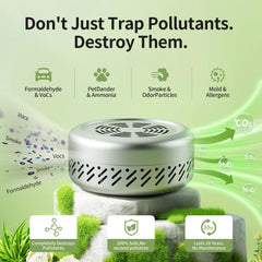 Hoopmon nano-catalyst technology close-up demonstrates odor neutralization