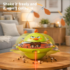 Hooroor 4-in-1 toy treat reward dispenser encourages interactive feeding.