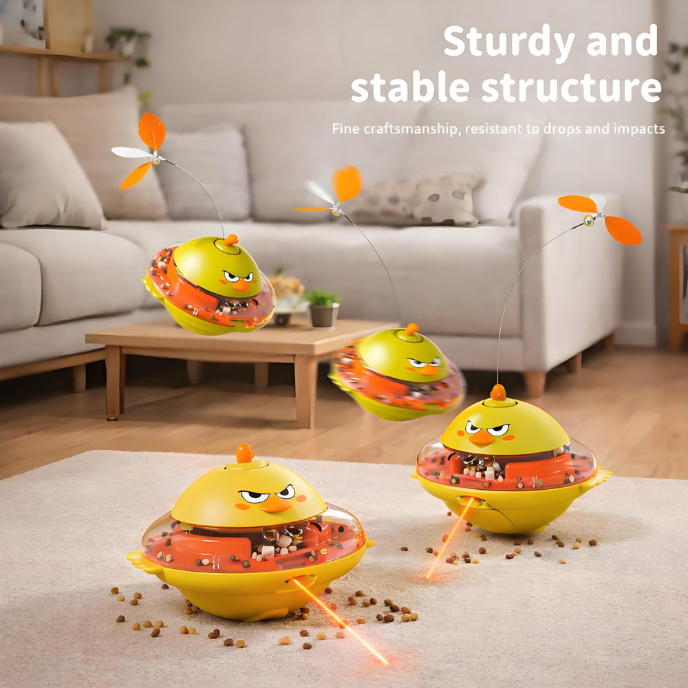 Hooroor 4-in-1 toy wood-floor stability supports solo play.