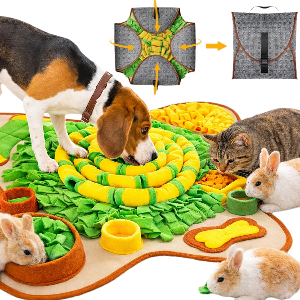 HOPET Snuffle Mat for dogs, large breed, fully set up for interactive feeding