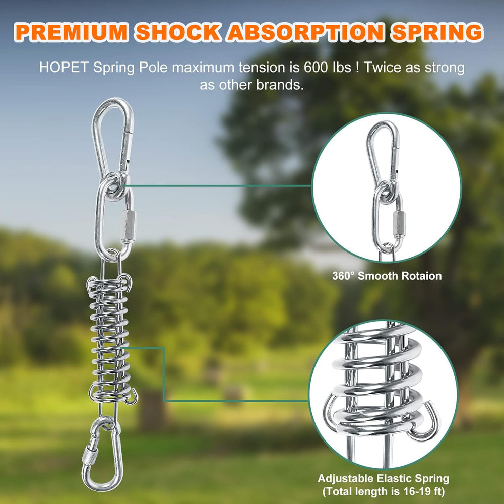 HOPET wooden beam branch mount for backyard setup