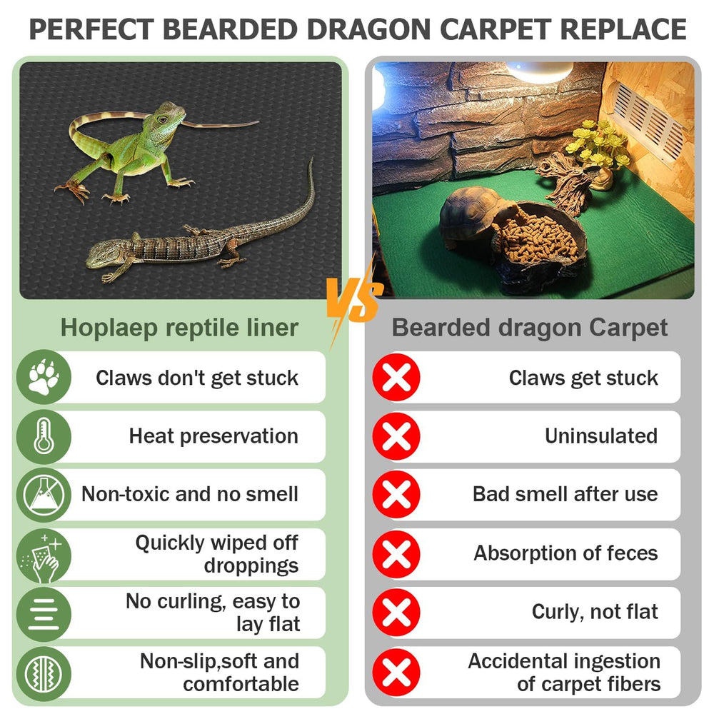 Hoplaep 120G mat liner cut-to-size demo for easy customization in enclosures.