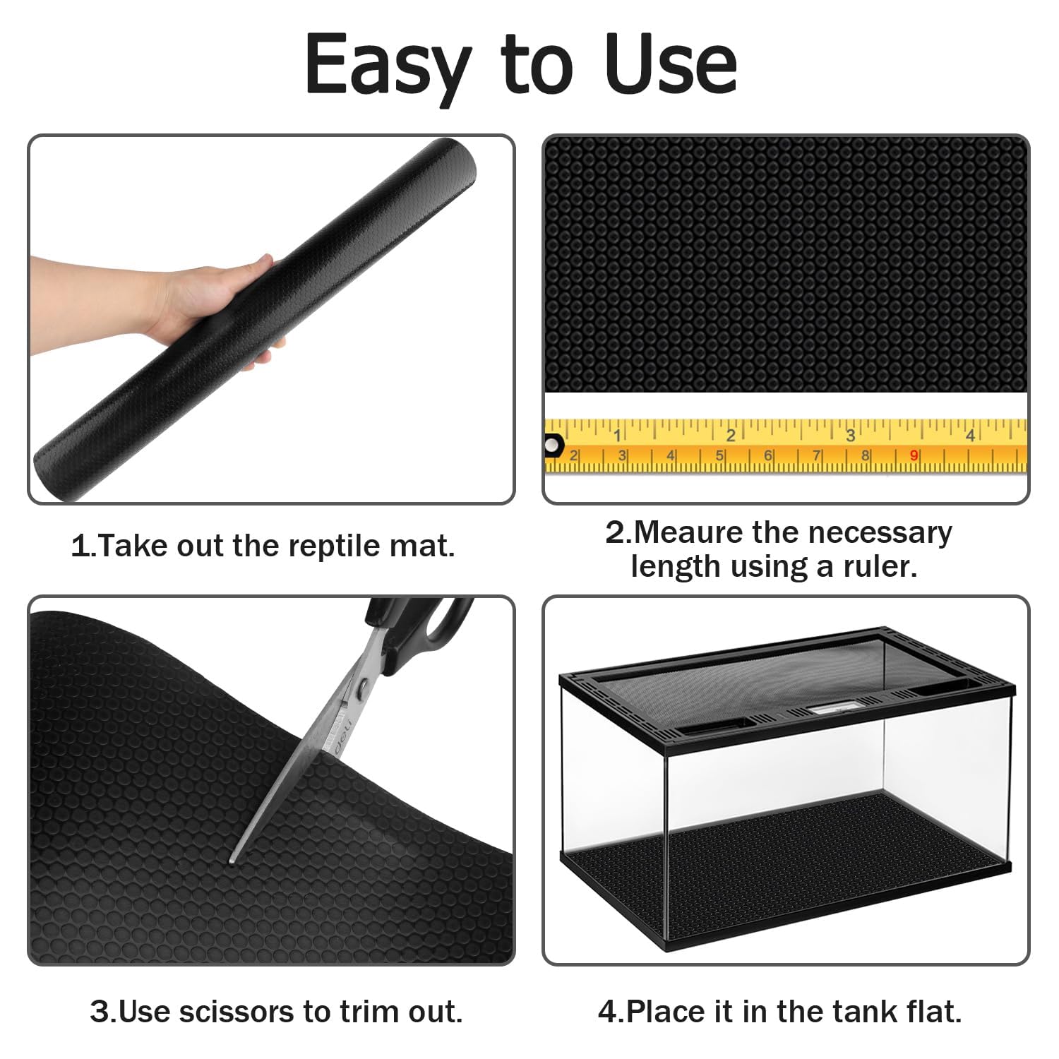 Hoplaep durable liner is reusable across multiple reptile species.