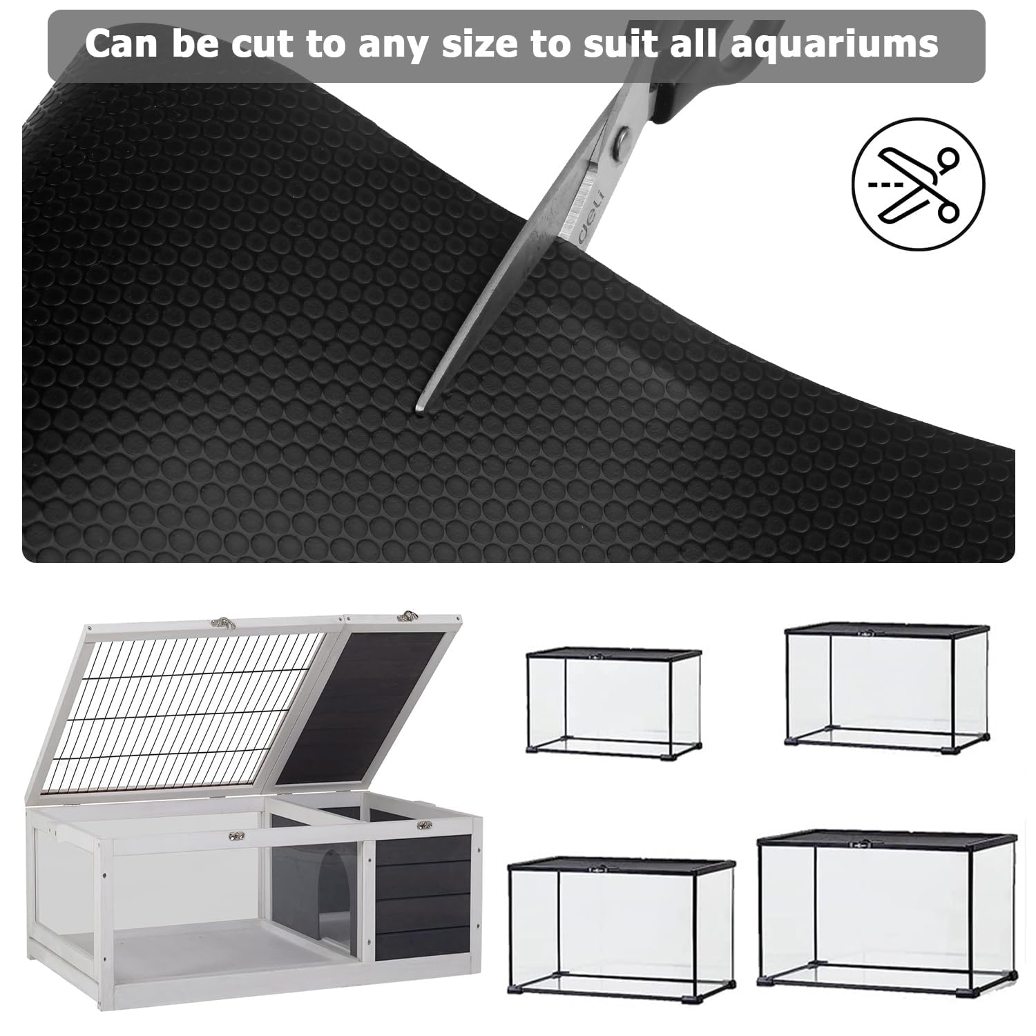 Hoplaep mat liner in leopard gecko setup highlights easy maintenance.