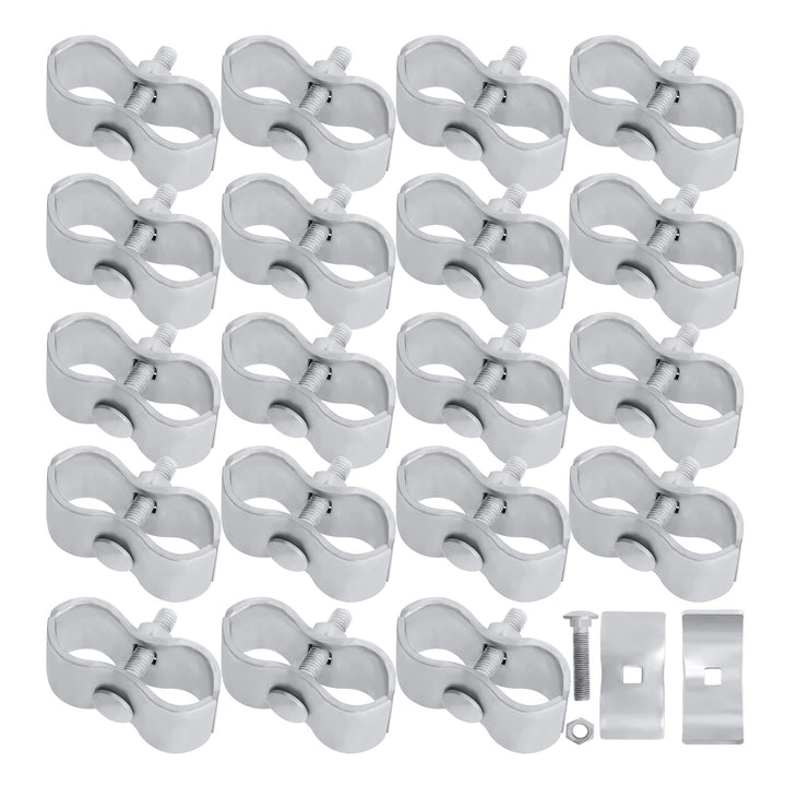 Hoqqf dog kennel clamps for 1-3/8 inch pipes, sturdy joiner for secure panels.