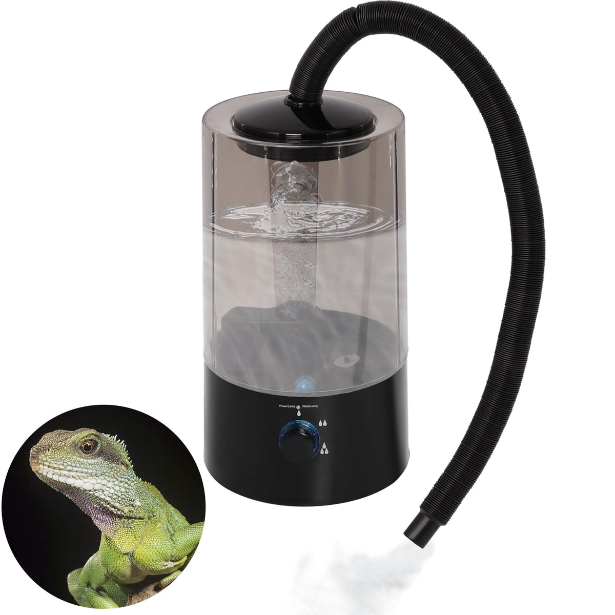 Hoqqf 4L humidifier tank view showing water level for easy refills