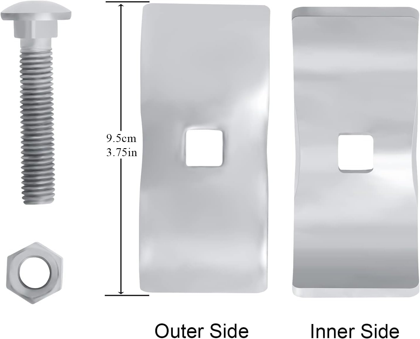Easy-to-use Hoqqf galvanized clamps for reliable temporary fence connections.