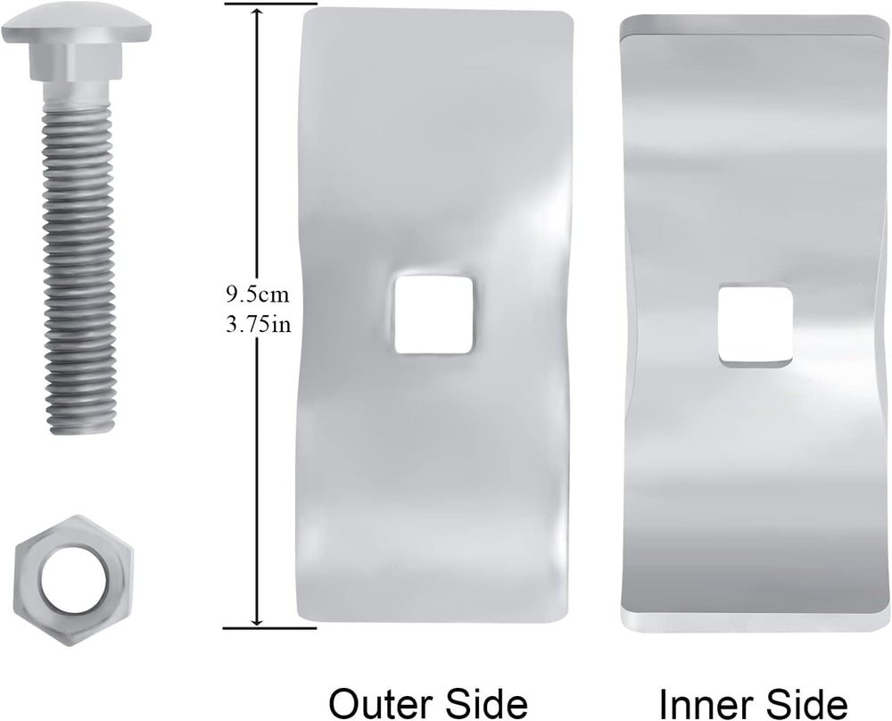 Easy-to-use Hoqqf galvanized clamps for reliable temporary fence connections.