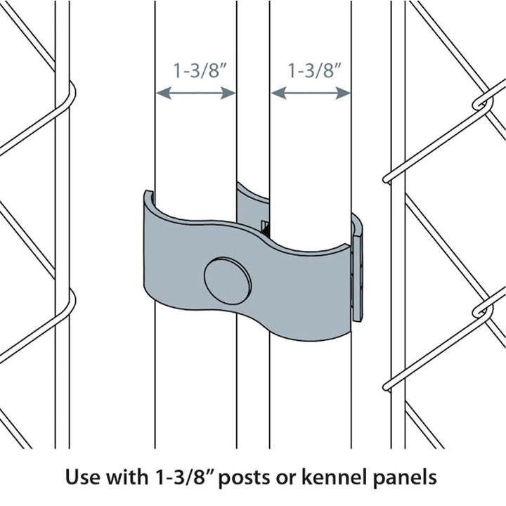 Hoqqf galvanized fence clamps resist rust for outdoor kennel setups.