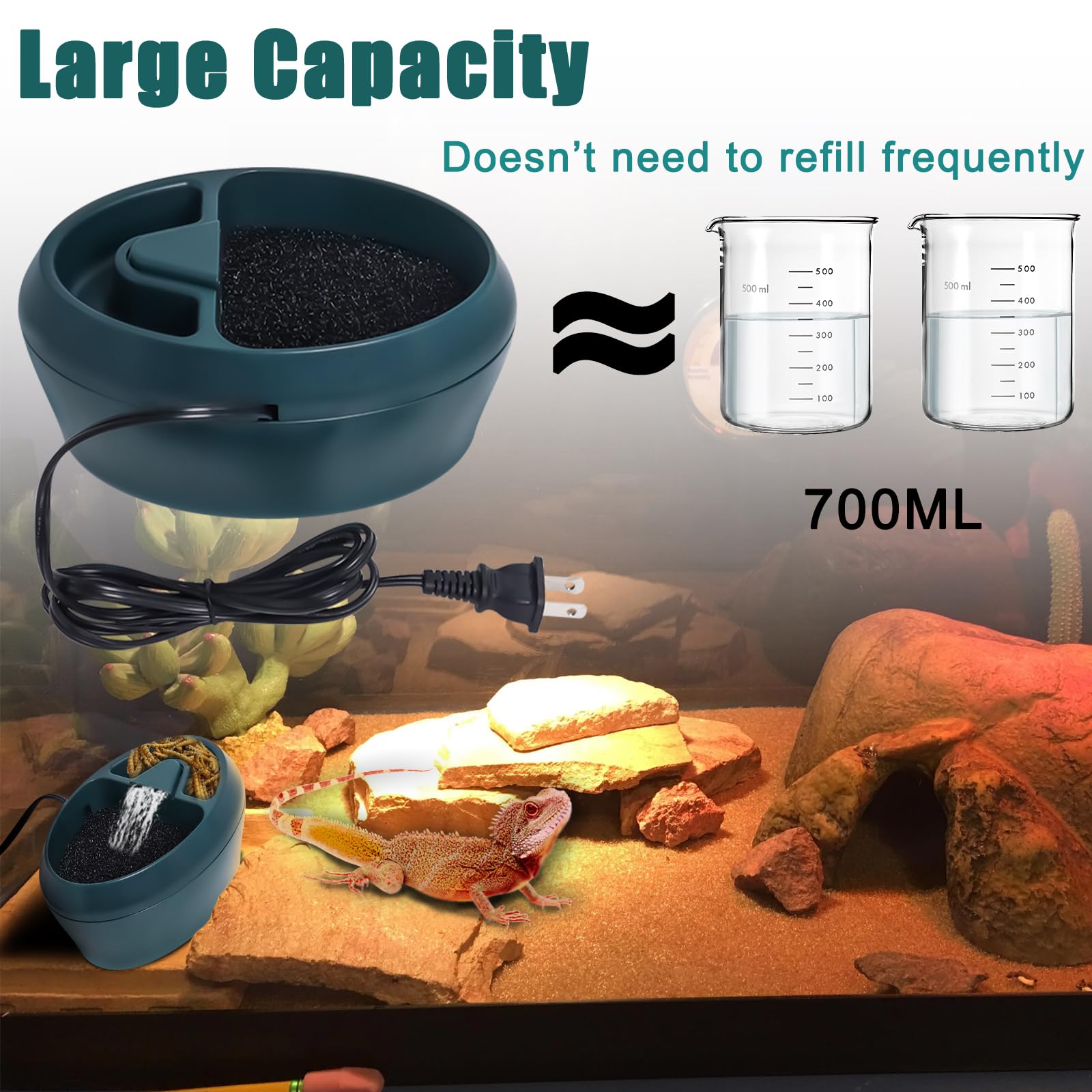 Hoqqf durable food-grade plastic resists wear in busy terrariums