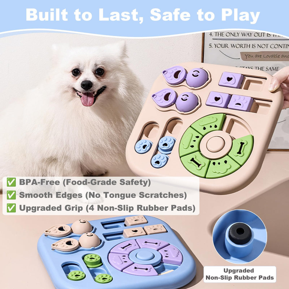 HORIBND durable puzzle feeder with non-slip pads ensures safe, stable play.
