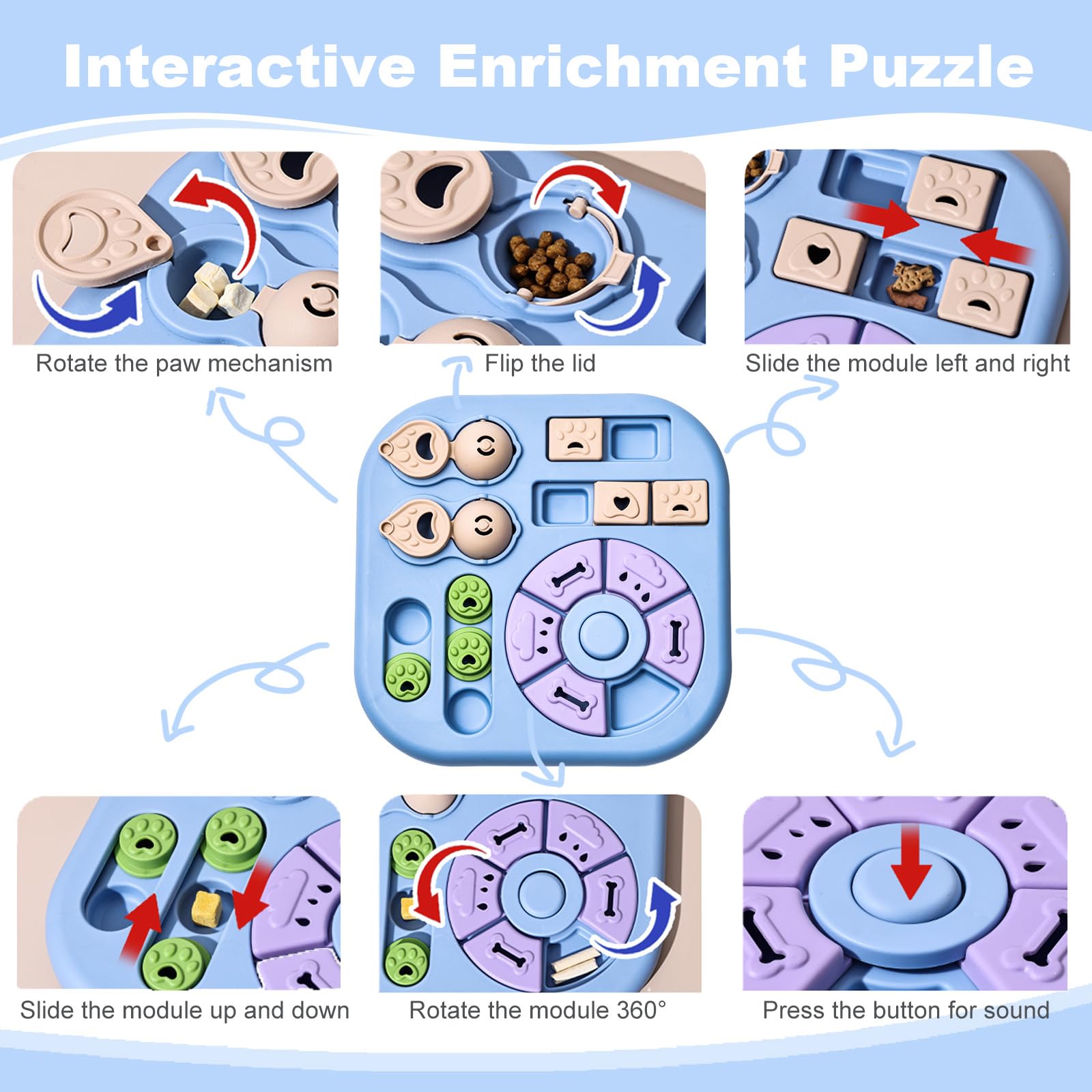 HORIBND puzzle toy features sliding blocks to channel energy into focused, positive play.